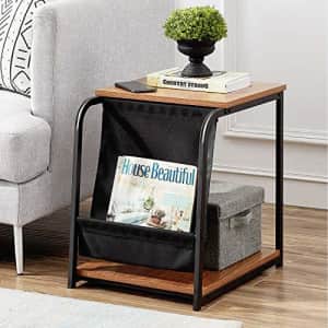 VECELO Modern Nightstand Side End Table with Magazine Holder Sling Stackable Accent Furniture for for $32