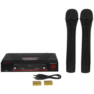 Rockville VHF Wireless Dual Microphone System for $26