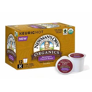 Newman's Own Organics French Roast, Single-Serve Keurig K-Cup Pods, Dark Roast Coffee, 72 Count for $46 Newman's Own Organics French Roast, Single-Serve Keurig K-Cup Pods, Dark Roast Coffee, 72 Count for $46