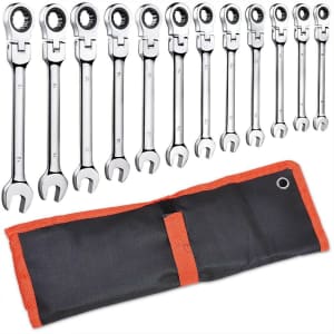 Yescom 12-Piece Ratcheting Wrench Spanner Set for $42
