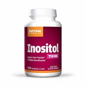 Jarrow Formulas Inositol 750 mg - 100 Veggie Caps - Liver Support - Useful for Mental Health & for $16