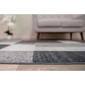 Rugshop Modern Boxes Design Non-Slip (Non-Skid) Area Rug 5 X 7 (5' 3" X 7' 3") Gray for $80 Rugshop Modern Boxes Design Non-Slip (Non-Skid) Area Rug 5 X 7 (5' 3" X 7' 3") Gray for $80
