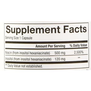 Natural Factors - Vitamin B3 No Flush Niacin 500mg, Supports Cholesterol Metabolism, 90 Capsules for $16 Natural Factors - Vitamin B3 No Flush Niacin 500mg, Supports Cholesterol Metabolism, 90 Capsules for $16