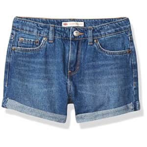 Levi's Girls' Girlfriend Fit Denim Shorty Shorts, Evie, 2T for $12