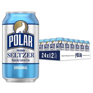 Polar Seltzer Water Original 24-Pack for $8 via Sub & Save