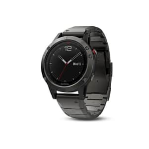 Garmin fnix 5, Premium and Rugged Multisport GPS Smartwatch, Sapphire Glass, Slate Gray w/ Metal for $450