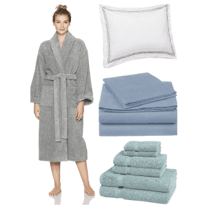 Amazon-Brand Bedding and Bath Essentials: from $4.89 w/ Prime