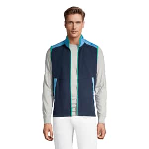 Lands' End Men's Colorblock Fleece Vest for $8 Lands' End Men's Colorblock Fleece Vest for $8