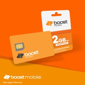 2GB 5G/4G Data for 6-Months at Boost Mobile for $9 a month 2GB 5G/4G Data for 6-Months at Boost Mobile for $9 a month