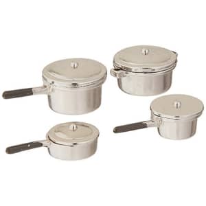 Darice Party Supplies, Miniature Silver Stovetop Cookware, 8 Each for $13