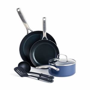 Blue Diamond Cookware Diamond Infused Ceramic Nonstick, 6 Piece Cookware Pots and Pans Set, for $89