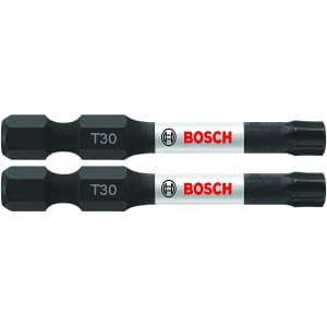 Bosch Impact Tough 2" Torx Power Bits 2-Pack for $2 Bosch Impact Tough 2" Torx Power Bits 2-Pack for $2