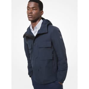 Michael Kors Men's Woven Hooded Jacket for $134 Michael Kors Men's Woven Hooded Jacket for $134