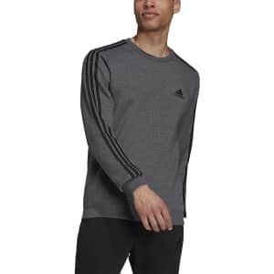 adidas Men's Essentials 3-Stripes Sweatshirt from $16