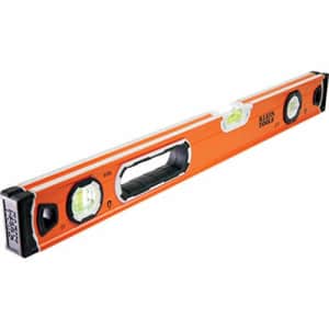 Klein Tools 935L Level, 24-Inch Magnetic Bubble Level with Adjustable Vial and Top V-Groove for $43