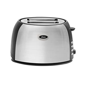 Oster 2 Slice Toaster, Brushed Stainless Steel (TSSTJC5BBK) for $30 Oster 2 Slice Toaster, Brushed Stainless Steel (TSSTJC5BBK) for $30