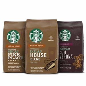 Starbucks Variety Decaf Ground Coffee Variety Pack 3 bags (12 oz. each) for $26