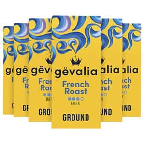 Gevalia French Roast Ground Coffee (12 oz Bags, Pack of 6) for $8