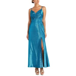 Nightway Women's Mesh-Inset Shimmer Gown for $32 Nightway Women's Mesh-Inset Shimmer Gown for $32