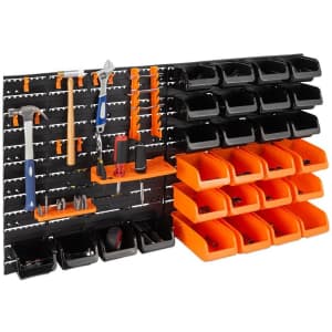 Best Choice Products 44-Piece Wall Mounted Tool Storage Rack for $42 Best Choice Products 44-Piece Wall Mounted Tool Storage Rack for $42