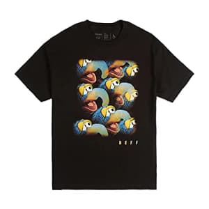 NEFF Men's Muppets Kermit The Frog and Friends T-Shirt, Black/Gonzo, Small for $17