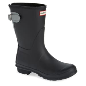 Hunter Women's Original Short Back Adjustable Rain Boots for $93 Hunter Women's Original Short Back Adjustable Rain Boots for $93