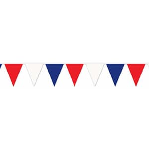Beistle Plastic USA Patriotic Pennant Banner For 4th Of July Decorations Labor Day Party Supplies, for $28