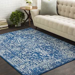 Artistic Weavers Cornell Dark Blue Updated Traditional Area Rug 5'3" x 7'3 for $160