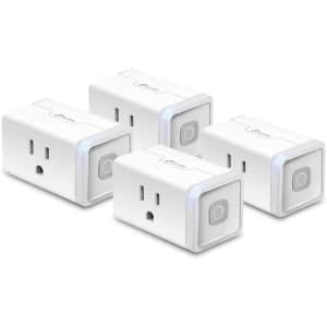 Kasa Smart 12A WiFi Smart Plug Lite 4-Pack for $27
