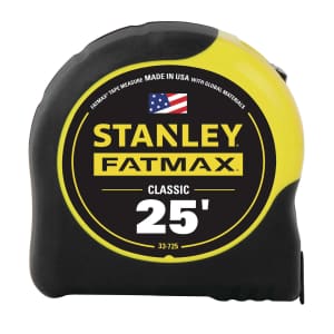 Stanley Tools 1-1/4" x 25-Foot FatMax Tape Measure for $25