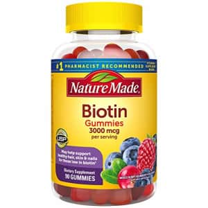 Nature Made Biotin 3000 mcg Gummies, 90ct to Support Healthy Hair/Skin/Nails (Packaging May Vary) for $10