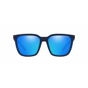 A|X ARMANI EXCHANGE Men's AX4108S Square Sunglasses, Matte Blue/Blue Mirrored/Green, 57 mm for $42