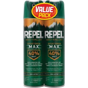 Insect Repellent Sportsmen Max Formula Aerosol Spray 2-Pack for $13 Insect Repellent Sportsmen Max Formula Aerosol Spray 2-Pack for $13