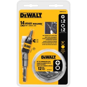 DeWalt 14-Piece Pivot Bit Holder Set for $14