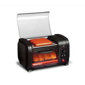 Elite Gourmet EHD-051B Hot Dog Toaster Oven, 30-Min Timer, Stainless Steel Heat Rollers Bake & for $46