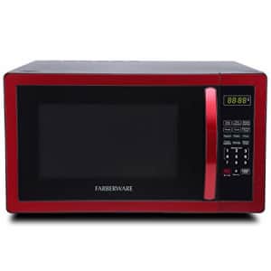 Farberware Classic FMO11AHTBKN 1.1 Cubic Foot 1000-Watt Microwave Oven, Metallic Red for $140