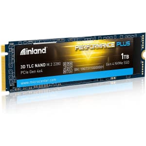 Inland Performance Plus 1TB NVMe 4.0 Gen4 PCIe M.2 Internal SSD for $120