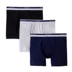 Nautica Men's Stretch Boxer Briefs 3-Pack for $13 Nautica Men's Stretch Boxer Briefs 3-Pack for $13