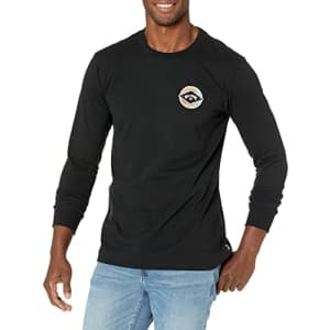 Billabong Men's Long Sleeve Premium Logo Graphic Tee T-Shirt, Black Rotor Arch, Small for $19