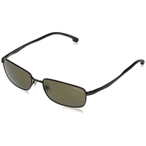 Carrera Men's 8043/S Rectangular Sunglasses, Brown/Polarized Bronze, 56mm, 18mm for $47