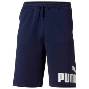 PUMA Men's Logo Fleece Shorts for $8