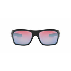 Oakley Men's OO9263 Turbine Sunglasses, Polished Black/Prizm Snow Sapphire, 63 mm for $138
