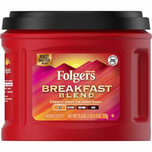 Folgers Breakfast Blend Mild Roast Ground Coffee, 25.4 Ounces for $11