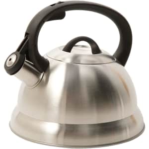 Mr. Coffee Flintshire 1.75-Quart Stainless Steel Whistling Tea Kettle for $16 Mr. Coffee Flintshire 1.75-Quart Stainless Steel Whistling Tea Kettle for $16