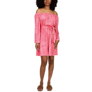 Michael Michael Kors Women's Zebra-Print Off-the-Shoulder Dress for $35 Michael Michael Kors Women's Zebra-Print Off-the-Shoulder Dress for $35