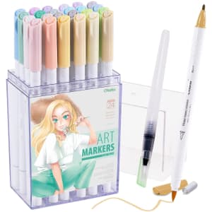 Ohuhu Dual Brush Pen Art Markers 24-Pack for $15 Ohuhu Dual Brush Pen Art Markers 24-Pack for $15
