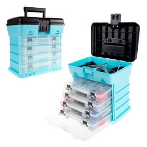Stalwart - 75-ST6089 Storage and Tool Box-Durable Organizer Utility Box-4 Drawers, 19 Compartments for $37 Stalwart - 75-ST6089 Storage and Tool Box-Durable Organizer Utility Box-4 Drawers, 19 Compartments for $37