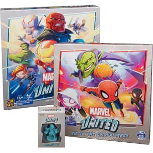 SpinMaster Marvel United Superhero Card Strategy Board Game Comic Bundle for $27