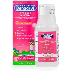 Children's Benadryl Dye-Free Allergy Liquid 4-Oz. Bottle for $4 Children's Benadryl Dye-Free Allergy Liquid 4-Oz. Bottle for $4