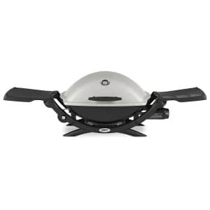 Weber Q 2200 Titanium Liquid Propane Grill for $240 Weber Q 2200 Titanium Liquid Propane Grill for $240